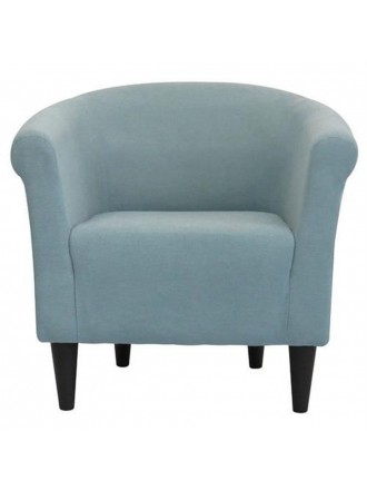 CONTEMPORARY CLASSIC LIGHT BLUE UPHOLSTERED ACCENT ARM CHAIR CLUB CHAIR