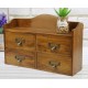 Classical Small Wood Storage Chests Desktop Receive Container Storage Cabinet