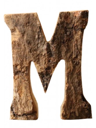 Wooden Letter 'M' Hanging Sign For Home/Office/Shop Name Wall decoration