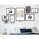 Modern Decoration Artwork Dining Living Room Bedroom Wall Mural Poster Cool Face