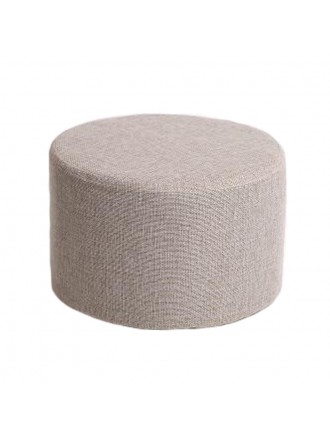 Household Creative Round Stool Sofa Footrest Stools with Detachable Cover, A