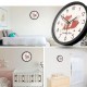 Lovely Cartoon Circular Personality Clock Living Room Decorative Silent Round Wall Clocks, NO.5