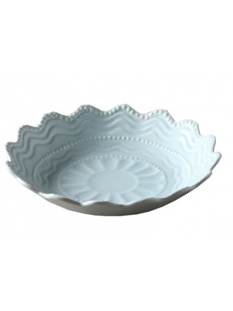Ceramics Serving Dishes Trays Platters Candy Dishes Decorative Tray Breakfast plate 8.5 Inch (Blue)