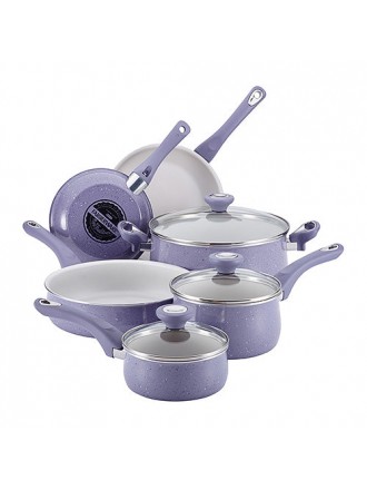 New Traditions 12 Piece Speckled Cookware Lavendar
