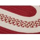 Colonial Mills Flowers Bay Floor Decor Red 2'x4' Oval Rug