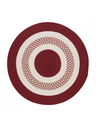 Colonial Mills Flowers Bay Red 4' Round Rug