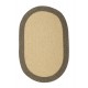 Colonial Mills Braided Hudson Beige 5'x8' Reversible Oval Area Rug