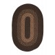 Colonial Mills Floor Decorative Madison Roasted Brown Oval Rug Area- 2'x3'