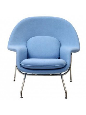 FINE MOD IMPORTS WOOM CHAIR AND OTTOMAN BLUE