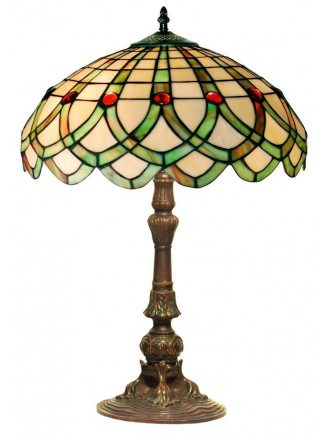 Tiffany-style Ribbon Design Table Lamp