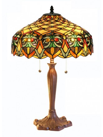 Tiffany-Style Ariel Table Lamp: Tiffany-Style Ariel Shade Table Lamp
