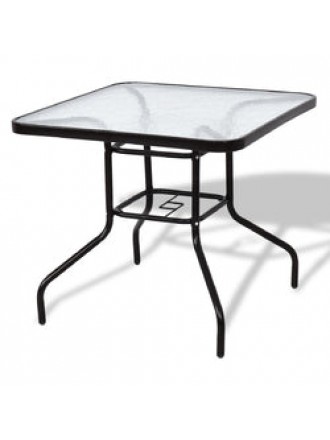 Patio Square Table Steel Frame Dining Table