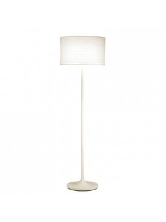 Modern Floor Lamp with White Paper Drum Shade
