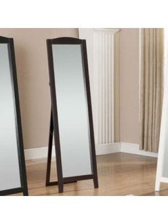 Functional Classic Full Length Leaning Floor Mirror with Black Frame