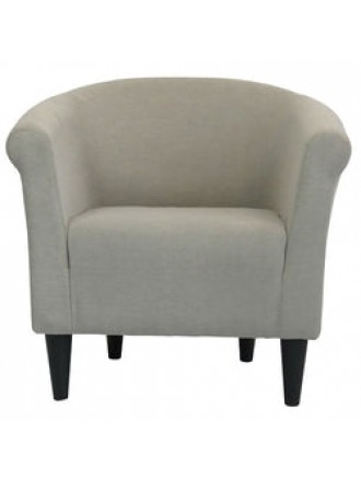 Modern Classic Accent Arm Chair Taupe Upholstered Club Chair