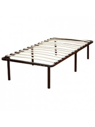 Twin size Metal Platform Bed Frame with Wooden Slats