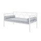Twin size Modern Classic White Metal Daybed Frame