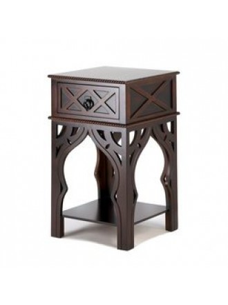 Ornate Moroccan Style Brown Table