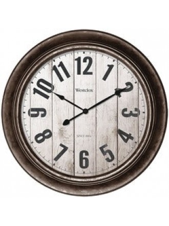 Westclox 15.5&quot; Wall Clock With Antique Bronze Finish