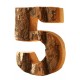 The Number 5 Wooden FiguresDecoration Shop/Nome Decoration