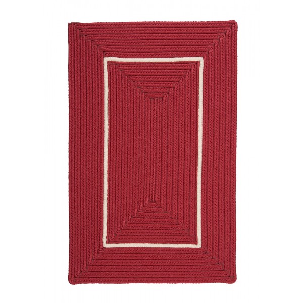 Colonial Mills Doodle Edge Home Decorative4' x 6' Rectangle Rug- Red