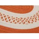 Colonial Mills Home Decorative Crescent Oval Rug Orange - 2'x12'