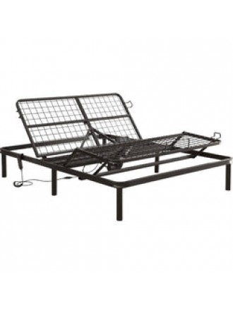 Full size Sturdy Black Metal Adjustable Bed Base with Remote