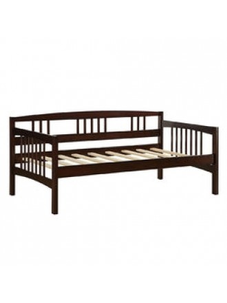 Twin size Day Bed in Espresso Wood Finish - Trundle Not Included