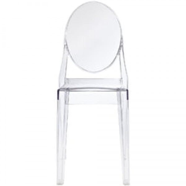 Stackable Clear Acrylic Dining Chair for Indoor or Outdoor Use