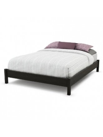 Queen size Modern Platform Bed Frame in Black Ebony Finish